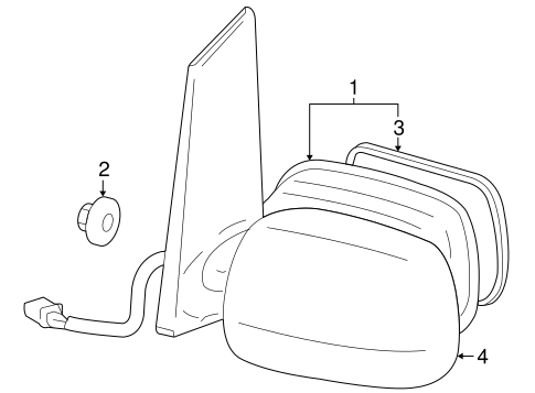 BODY/OUTSIDE MIRRORS for 2009 Toyota Prius #1