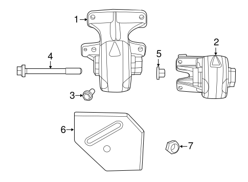 1500 ENGINE & TRANS MOUNTING