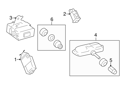 ELECTRICAL/TIRE PRESSURE MONITOR COMPONENTS for 2012 Toyota Matrix #1