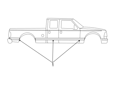 Body/Stripe Tape for 2002 Ford F-350 Super Duty #1