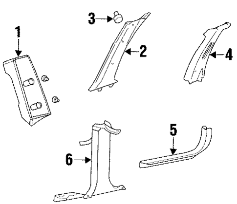 Taurus INTERIOR TRIM - PILLARS