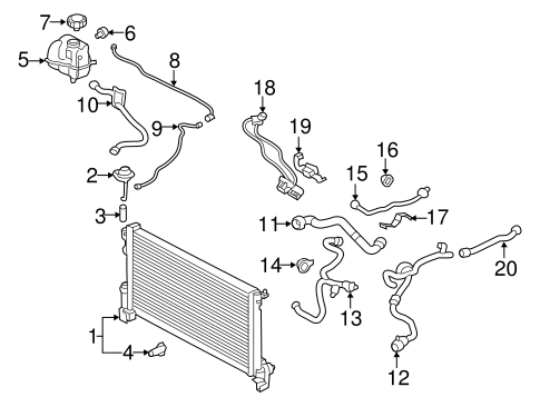 XC90 RADIATOR & COMPONENTS