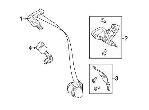 Range Rover Sport THIRD ROW SEAT BELTS