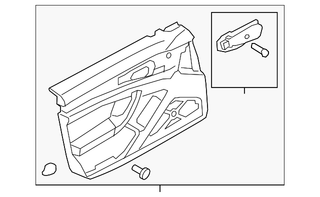 970-555-912-00-8ED Деталь DOOR TRIM PANEL, RIGHT