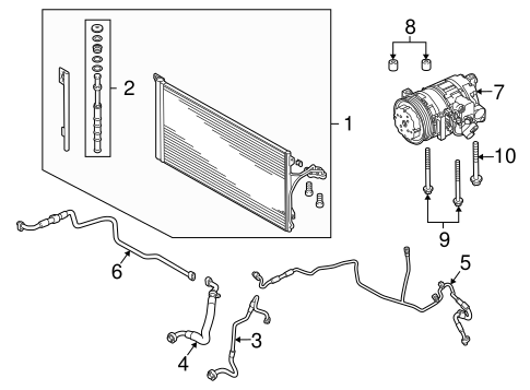 Panamera CONDENSER, COMPRESSOR & LINES 2