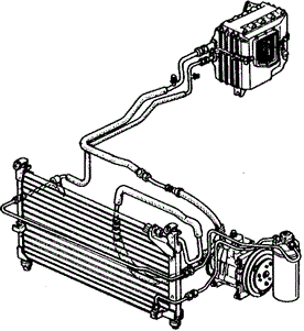 BODY / AIR CONDITIONING/AIR CONDITIONER for 1991 Honda CIVIC 5-DOOR #1