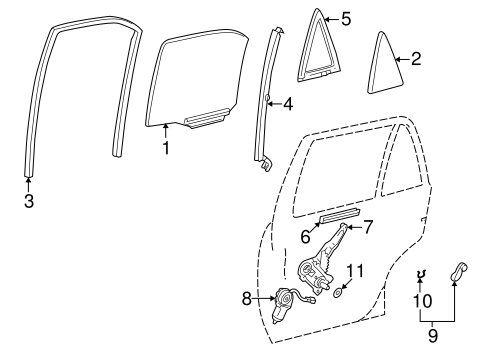 BODY/REAR DOOR for 1998 Toyota Corolla #2