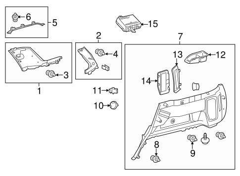 BODY/INTERIOR TRIM - QUARTER PANELS for 2010 Toyota 4Runner #2
