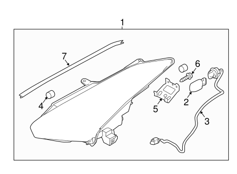 Electrical/Headlamp Components for 2015 Nissan GT-R #1
