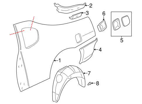 Monte Carlo QUARTER PANEL & COMPONENTS