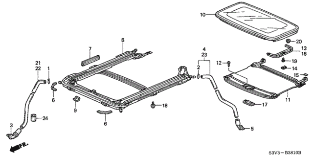 Sliding Roof for 2001 Acura MDX #0