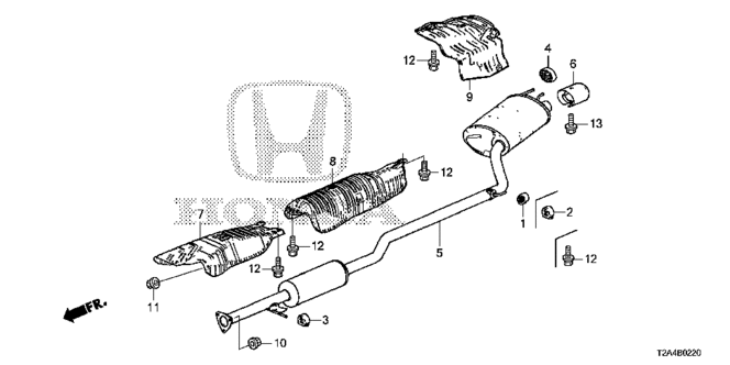 ELECTRICAL / EXHAUST / HEATER / FUEL/MUFFLER (1) for 2014 Honda ACCORD SEDAN #1