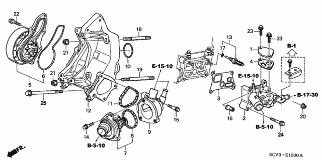 Water Pump for 2006 Honda Element #0