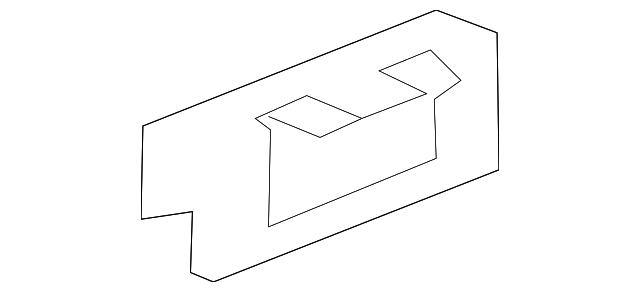 JZE100050 Деталь QTR GLASS MLDG CLIP, RIGHT