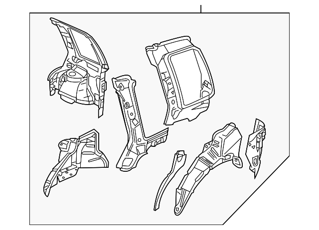 ALJ490240 Деталь INNER PANEL ASSY, RIGHT