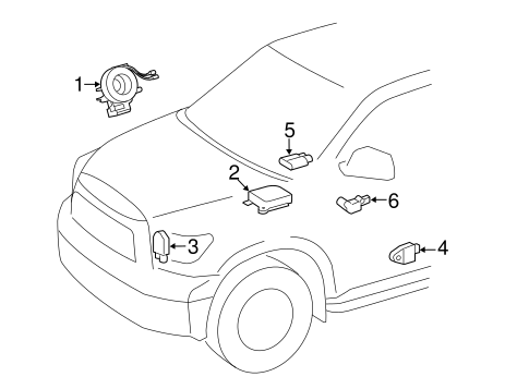 Electrical/Air Bag Components for 2017 Toyota Tundra #2