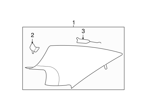 Malibu INTERIOR TRIM - QUARTER PANELS