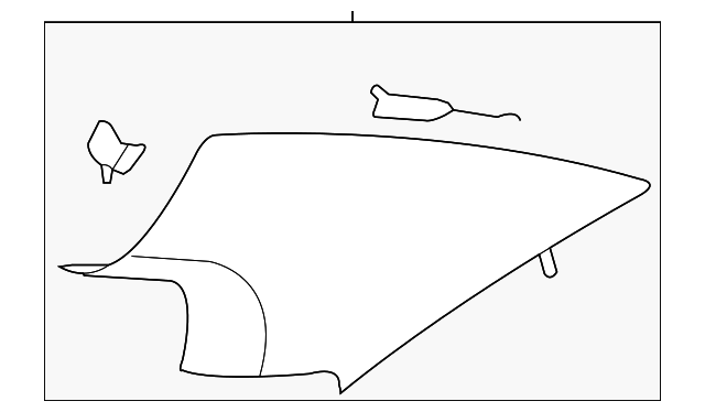 25977499 Деталь UPPER QTR TRIM, RIGHT