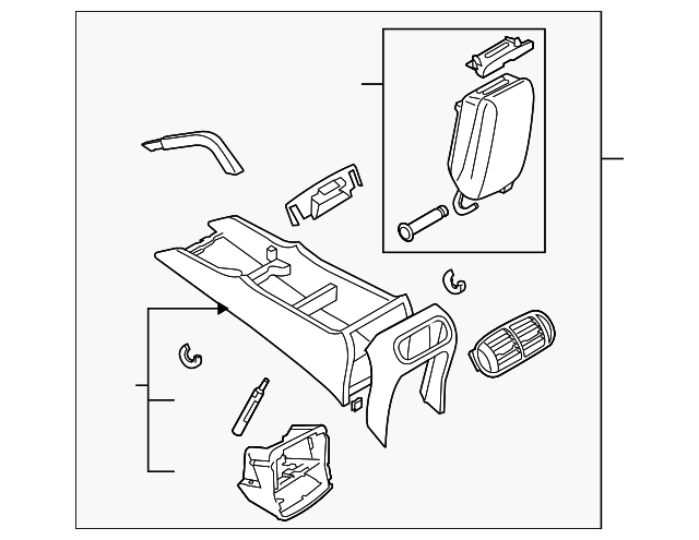 955-552-211-04-6B7 Деталь CONSOLE ASSY