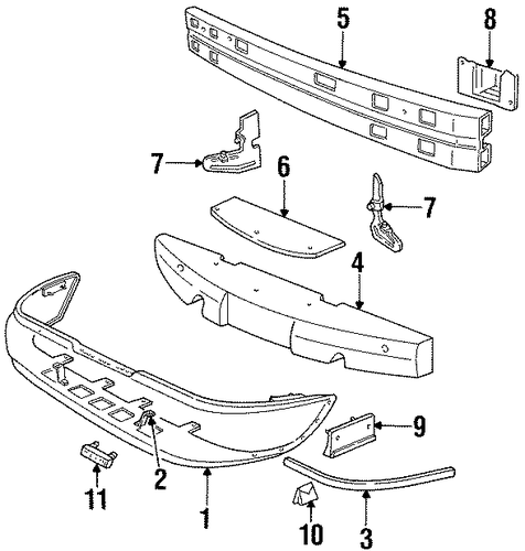 Continental BUMPER & COMPONENTS - FRONT