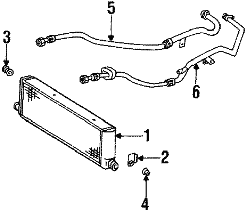 Oil Cooler for 1994 Mercedes-Benz S 600 #1