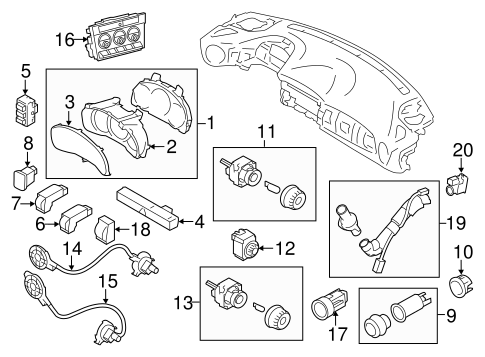BODY/CLUSTER & SWITCHES for 2014 Scion FR-S #1