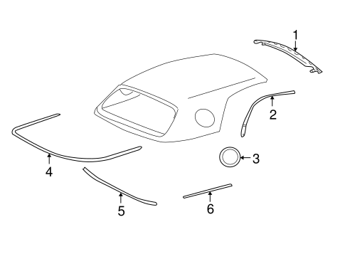 Thunderbird EXTERIOR TRIM - TOP
