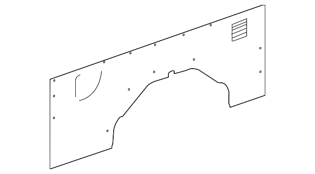 CK4Z-6131012-GB Деталь LOWER TRIM, RIGHT