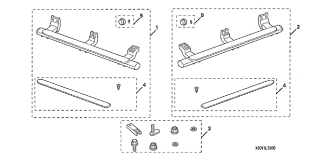 Side Steps (1) for 2003 Honda ELEMENT 5-DOOR #0
