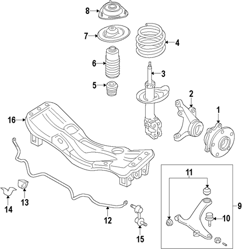 FRONT SUSPENSION/SUSPENSION COMPONENTS for 2013 Scion FR-S #1