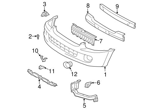 BODY/BUMPER & COMPONENTS - FRONT for 2006 Toyota Sequoia #1
