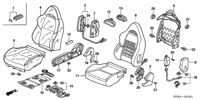 Front Seat (R.) for 2006 Acura RSX #0