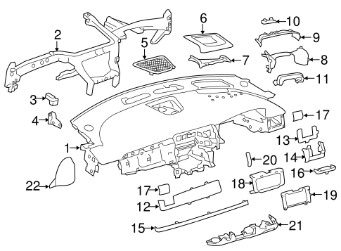 XF INSTRUMENT PANEL COMPONENTS