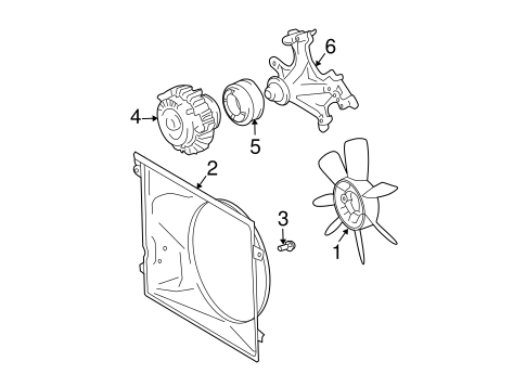 COOLING SYSTEM/COOLING FAN for 2009 Toyota 4Runner #1