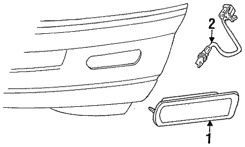 Side Marker Lamps for 1997 Ford Aspire #0