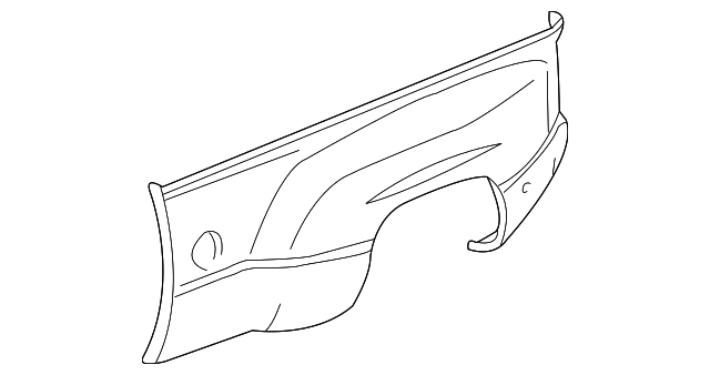 15165438 Деталь SIDE PANEL, LEFT