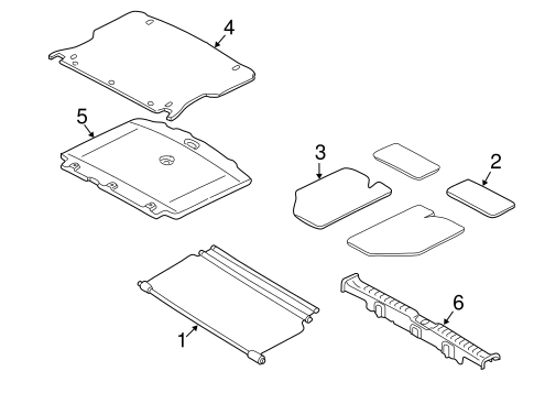 Body/Interior Trim - Rear Body for 2002 Ford Escape #1