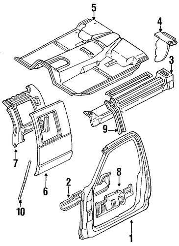 C2500 Pickup FLOOR - CAB