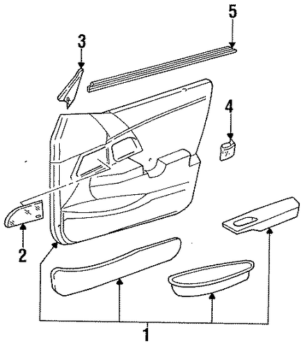 Sable INTERIOR TRIM - FRONT DOOR
