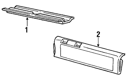 Interior Trim - Tail Gate for 1992 Buick Commercial Chassis #0