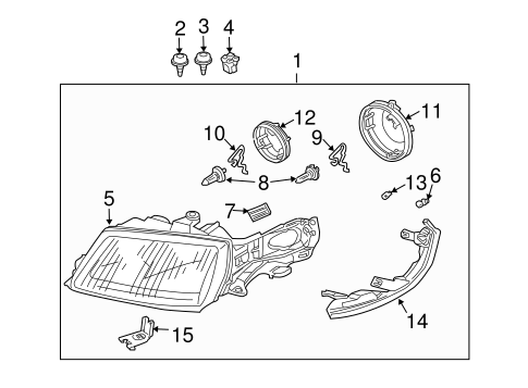 9-5 HEADLAMP COMPONENTS 2