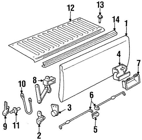 C2500 Pickup TAIL GATE 2
