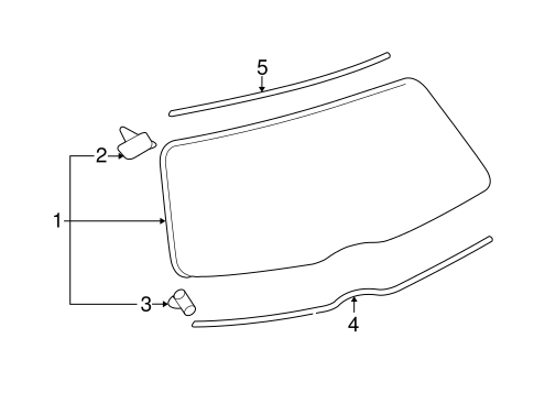 BODY/GLASS - LIFT GATE for 2011 Toyota Yaris #1