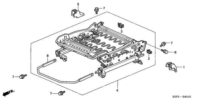 INTERIOR / BUMPER/FRONT SEAT COMPONENTS (L.) for 2004 Honda CIVIC COUPE #1