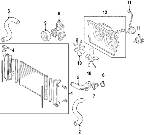 COOLING SYSTEM/COOLING SYSTEM for 2006 Scion tC #1