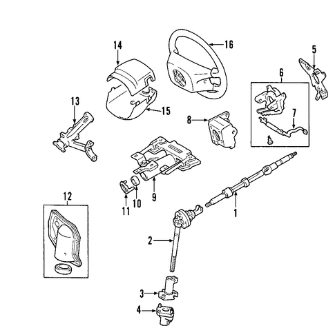 STEERING/STEERING COLUMN ASSEMBLY for 2005 Toyota Sequoia #2