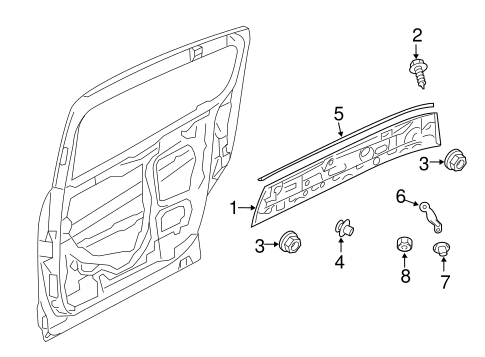 Exterior Trim - Quarter Panel for 2013 Mazda 5 #0