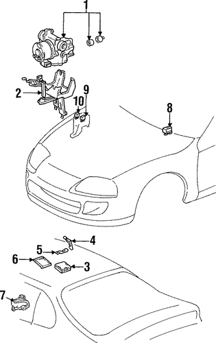 BRAKES/ANTI-LOCK BRAKES for 1996 Toyota Supra #3