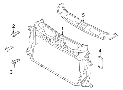Panamera RADIATOR SUPPORT
