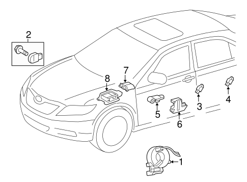 Electrical/Air Bag Components for 2010 Toyota RAV4 #2